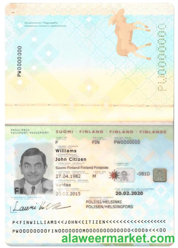 FINLAND passport 2012 - 2017